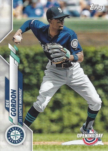 #192 Dee Gordon - Seattle Mariners - 2020 Topps Opening Day Baseball