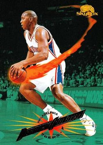 #192 Derrick Coleman - Philadelphia 76ers - 1995-96 SkyBox Premium Basketball