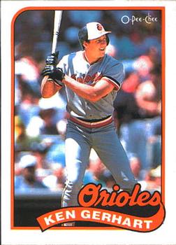 #192 Ken Gerhart - Baltimore Orioles - 1989 O-Pee-Chee Baseball