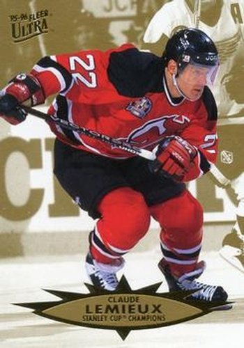 #192 Claude Lemieux - New Jersey Devils - 1995-96 Ultra Hockey