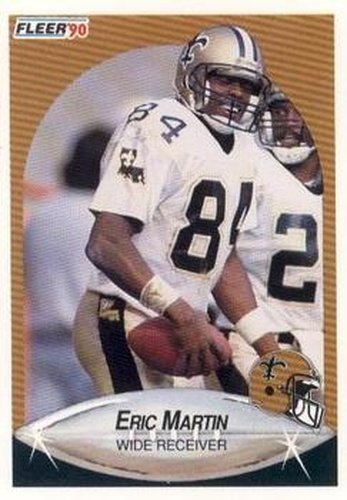#192 Eric Martin - New Orleans Saints - 1990 Fleer Football