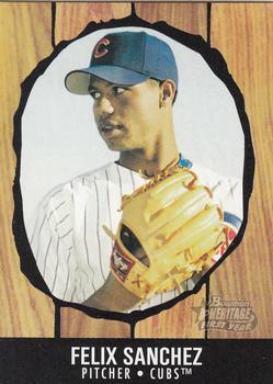 #192 Felix Sanchez - Chicago Cubs - 2003 Bowman Heritage Baseball