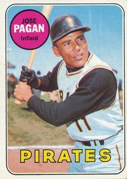 #192 Jose Pagan - Pittsburgh Pirates - 1969 Topps Baseball