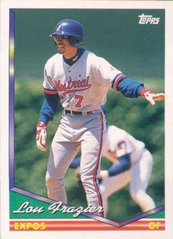 #192 Lou Frazier - Montreal Expos - 1994 Topps Baseball