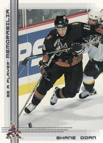 #192 Shane Doan - Phoenix Coyotes - 2000-01 Be a Player Memorabilia Hockey