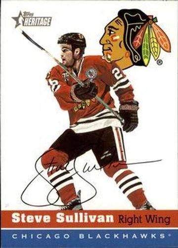 #192 Steve Sullivan - Chicago Blackhawks - 2000-01 Topps Heritage Hockey