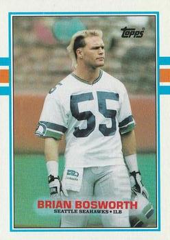 #192 Brian Bosworth - Seattle Seahawks - 1989 Topps Football