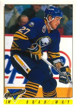 #192 Brad May - Buffalo Sabres - 1993-94 O-Pee-Chee Premier Hockey