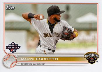 #PD-192 Maikol Escotto - Bradenton Marauders - 2022 Topps Pro Debut Baseball