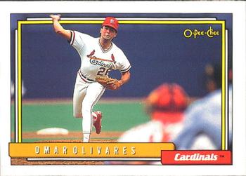 #193 Omar Olivares - St. Louis Cardinals - 1992 O-Pee-Chee Baseball