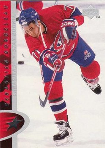 #193 Sebastien Bordeleau - Montreal Canadiens - 1996-97 Upper Deck Hockey