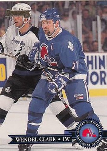 #193 Wendel Clark - Quebec Nordiques - 1995-96 Donruss Hockey