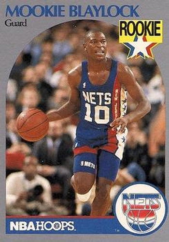 #193 Mookie Blaylock - New Jersey Nets - 1990-91 Hoops Basketball