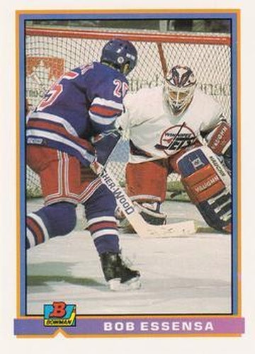 #193 Bob Essensa - Winnipeg Jets - 1991-92 Bowman Hockey
