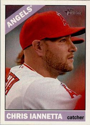 #193 Chris Iannetta - Los Angeles Angels - 2015 Topps Heritage Baseball