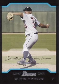 #193 Chris Mabeus - Texas Rangers - 2004 Bowman Baseball