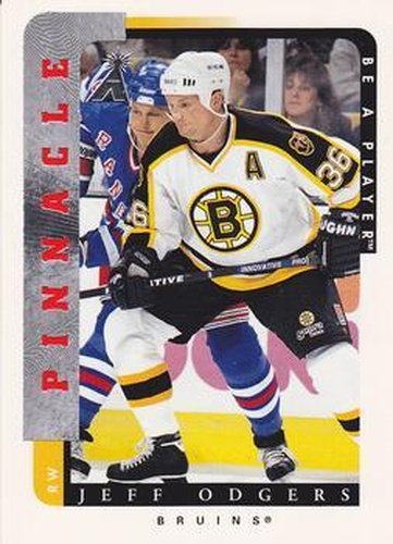 #193 Jeff Odgers - Boston Bruins - 1996-97 Pinnacle Be a Player Hockey