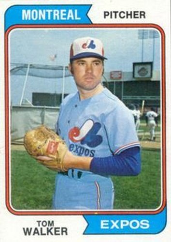 #193 Tom Walker - Montreal Expos - 1974 Topps Baseball