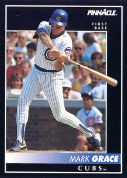 #136 Mark Grace - Chicago Cubs - 1992 Pinnacle Baseball
