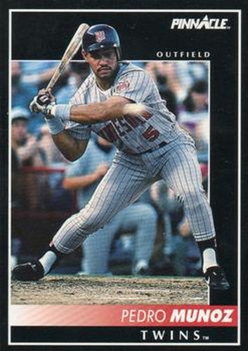 #139 Pedro Munoz - Minnesota Twins - 1992 Pinnacle Baseball