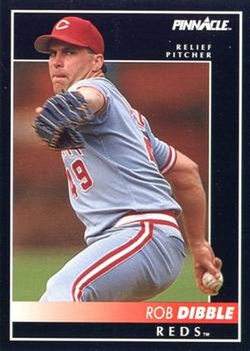 180 Rob Dibble - Cincinnati Reds - 1992 Pinnacle Baseball – Isolated Cards