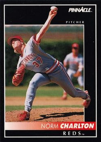 #216 Norm Charlton - Cincinnati Reds - 1992 Pinnacle Baseball
