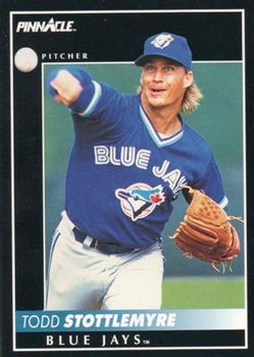 #240 Todd Stottlemyre - Toronto Blue Jays - 1992 Pinnacle Baseball