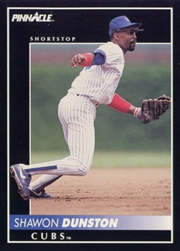 #244 Shawon Dunston - Chicago Cubs - 1992 Pinnacle Baseball