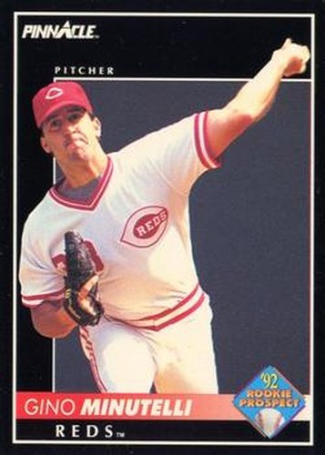 #261 Gino Minutelli - Cincinnati Reds - 1992 Pinnacle Baseball