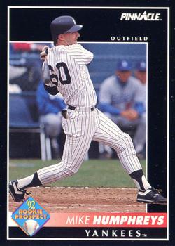 #277 Mike Humphreys - New York Yankees - 1992 Pinnacle Baseball