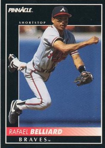 #357 Rafael Belliard - Atlanta Braves - 1992 Pinnacle Baseball