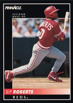 #404 Bip Roberts - Cincinnati Reds - 1992 Pinnacle Baseball