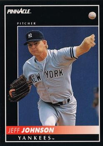 #464 Jeff Johnson - New York Yankees - 1992 Pinnacle Baseball