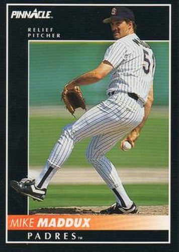 #489 Mike Maddux - San Diego Padres - 1992 Pinnacle Baseball