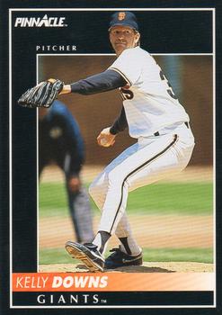 #492 Kelly Downs - San Francisco Giants - 1992 Pinnacle Baseball