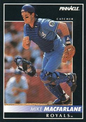 #517 Mike Macfarlane - Kansas City Royals - 1992 Pinnacle Baseball