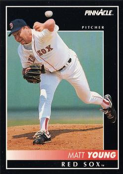 #518 Matt Young - Boston Red Sox - 1992 Pinnacle Baseball