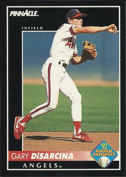 #52 Gary DiSarcina - California Angels - 1992 Pinnacle Baseball