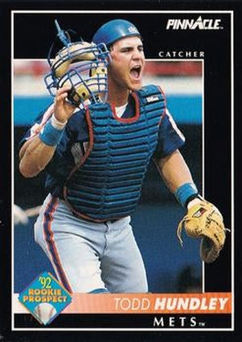 #571 Todd Hundley - New York Mets - 1992 Pinnacle Baseball