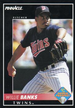 #575 Willie Banks - Minnesota Twins - 1992 Pinnacle Baseball