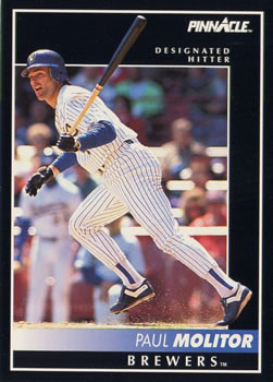 #8 Paul Molitor - Milwaukee Brewers - 1992 Pinnacle Baseball