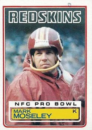 #194 Mark Moseley - Washington Redskins - 1983 Topps Football