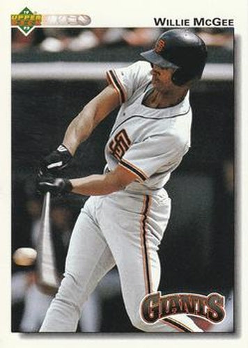 #194 Willie McGee - San Francisco Giants - 1992 Upper Deck Baseball