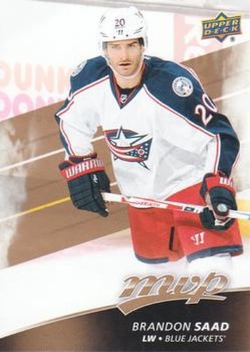 #194 Brandon Saad - Columbus Blue Jackets - 2017-18 Upper Deck MVP Hockey