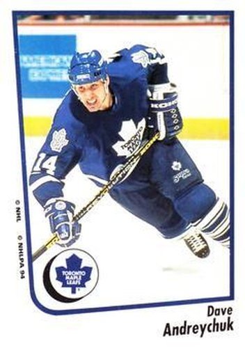 #194 Dave Andreychuk - Toronto Maple Leafs - 1994-95 Panini Hockey Stickers