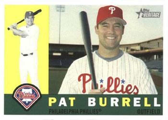 #194 Pat Burrell - Philadelphia Phillies - 2009 Topps Heritage Baseball