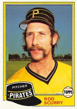 #194 Rod Scurry - Pittsburgh Pirates - 1981 Topps Baseball