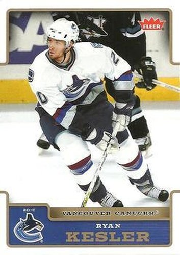 #194 Ryan Kesler - Vancouver Canucks - 2006-07 Fleer Hockey