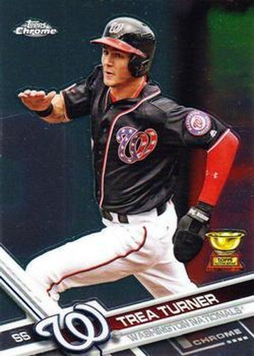 #194 Trea Turner - Washington Nationals - 2017 Topps Chrome Baseball
