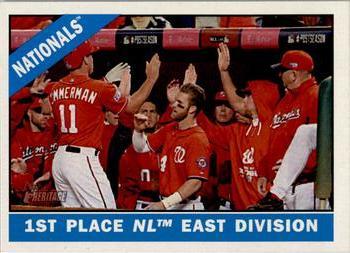 #194 1st Place NL East Division Washington Nationals - Washington Nationals - 2015 Topps Heritage Baseball